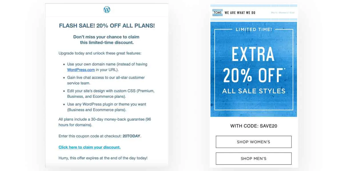 Discount Emails