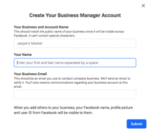 account creation, signup