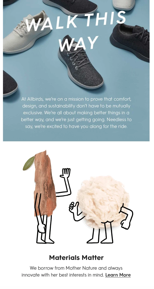 materials, first impression